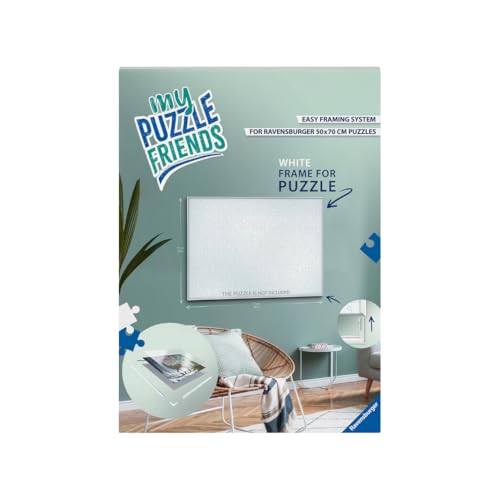 Cadre de puzzle Ravensburger blanc 17901 dimensions exactes 70,4 x 50,4 cm
