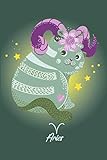 Aries: Journal Notebook Zodiac Horoscope Sign Aries Cat.120 Paged Blank White Lined for Writing, Lists Making, Planning and Doodling. Neat Size 6 x 9 (15.24 x 22.86 cm)
