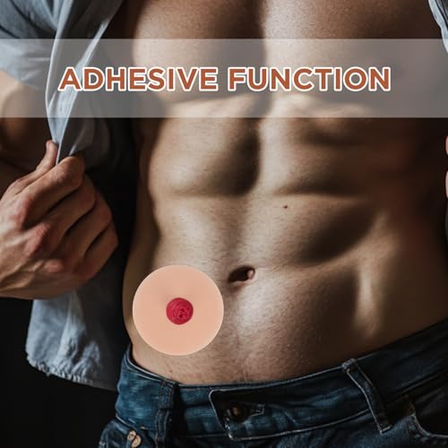 Image of Sticky Ileostomy Simulators, Stoma Training Model Set, Multi-Skin Tone Ostomy Care Practice Models for Medical Training and Patient Education - Light