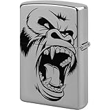メタル ゴリラ ZIPPOおしゃれ 両面プリント 防風 防水 用カバー/ホルダー 喫煙具 金属 耐摩耗性 交換用外側 の傷を防ぐ アウトドア 登山 キャンプ メンズ 贈り物 記念日