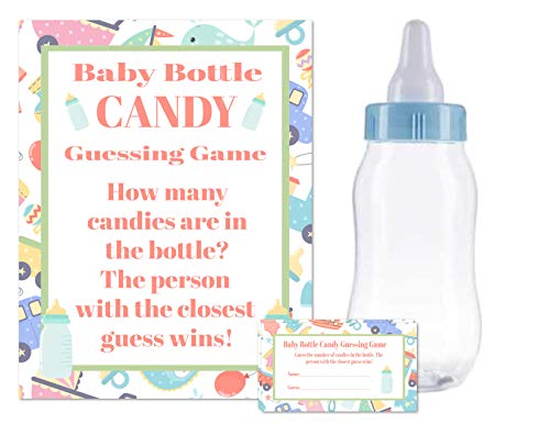 Baby Shower Bottle Game Candy Guessing Game with 11
