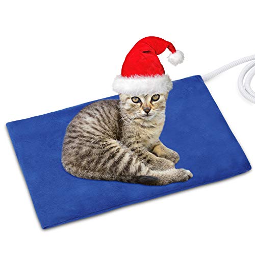 NAMOTEK Pet Heating Pad, Safe Electric Heating Pad for Dogs and Cats Indoor Warming Pad with Auto Constant Temperature