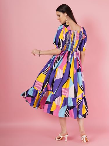 Image of OTABU | Elevated Elegance Redefining Style with the Smocked A-line Midi Dress