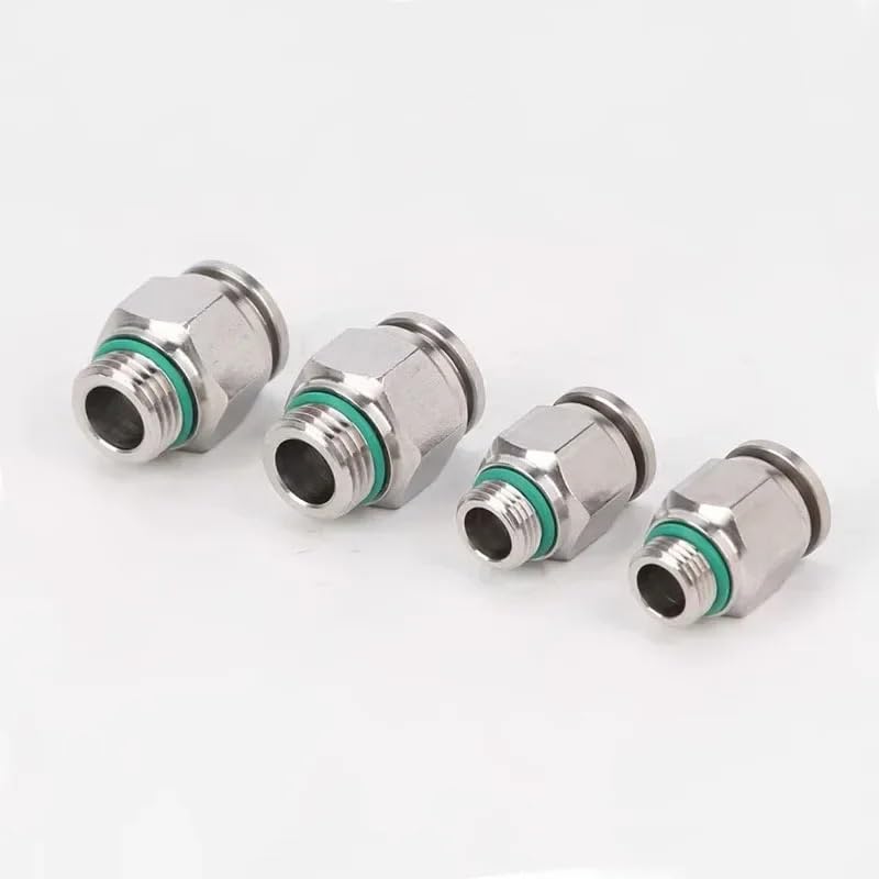 10pcs 304 stainless steel PC pneumatic quick connector G thread M5 1/8