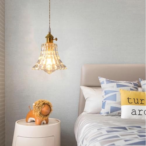 Lustre suspendu en verre de qualité supérieure avec douille E26 E27 - 2