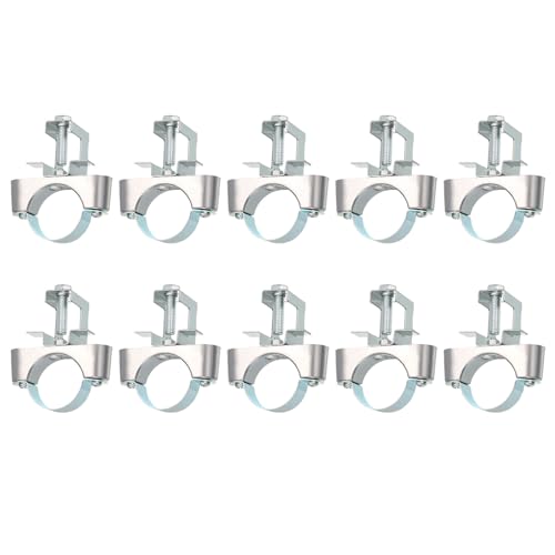 QUARKZMAN 10 Piezas de Soporte de Conducto con Abrazadera de Viga para Tubo de 1-5/8'(40mm) Soporte de Cable para Viga en I, Conducto, Tubo, Cable