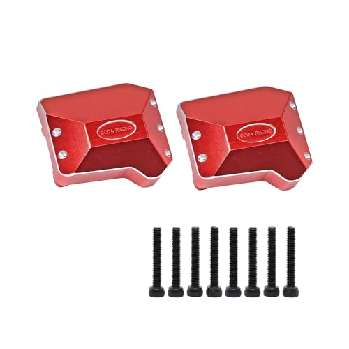 Cache-moyeux TRX4 aluminium CODA RACING rouge pièce de rechange 8280 voiture RC