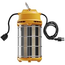 LED Temporary Work Light 150W 5000K 19,500lm Outdoor Construction Lights Job Site Lighting 10ft Cord Dust Waterproof Hanging Lighting