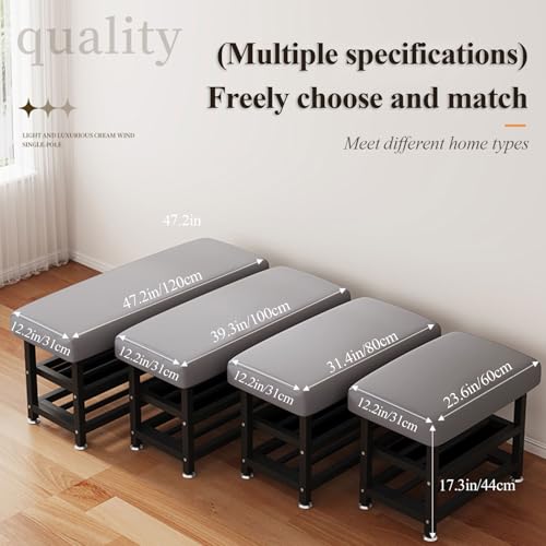 Banc à chaussures réglable pour optimiser le rangement des chaussures d'entrée - 3