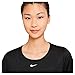 Nike Women's Dri-FIT One Short Sleeved T-Shirt (Small, Black/White)