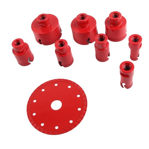 Kit 9 Piezas Brocas de Núcleo acero 45 para Azulejos miniatura 7