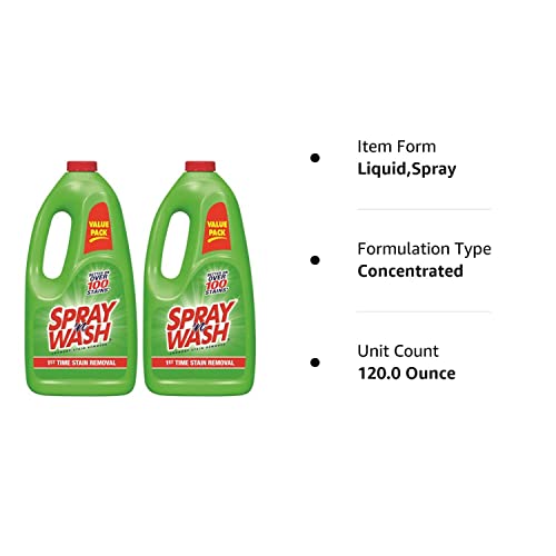 Spray 'N Wash Pre-Treat Laundry Stain Remover Refill, 60 Fl Oz Bottle (Pack Of 2) #TOP4