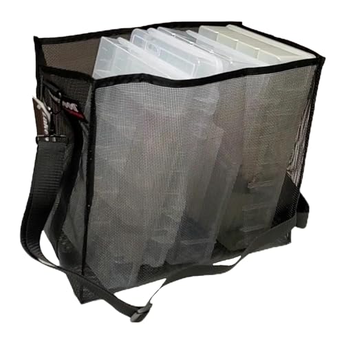 Lakewood Money Bag Mesh Storage Bag, Black, Short 15.75” L x 9” W x 7” H | Not Just for Fishing Stuff