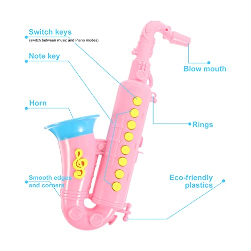 TOYANDONA Kid Saxofoon Speelgoed Simulatie Trompet Muziekinstrument Speelgoed Sax Noise Maker Horn Early Educational… - Image 4