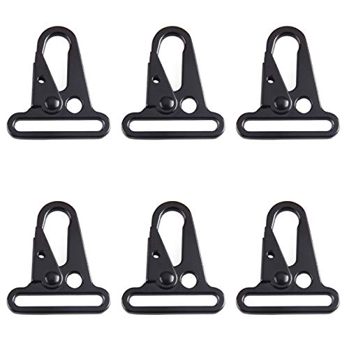 Azarxis Metal Clip Hooks Heavy Duty Snap Hooks Sling Clips for Outdoor Tactical Rifle Sling Shotgun (1.5