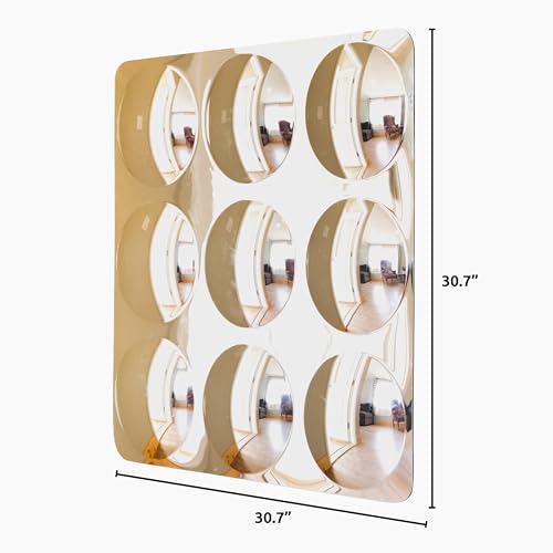 Spark & Wow Sensory Wall Toddler Mirror | Giant | 9 Bubbles | for Ages 6m+ | Easy-to-Clean Acrylic | Stimulate Cognitive Development