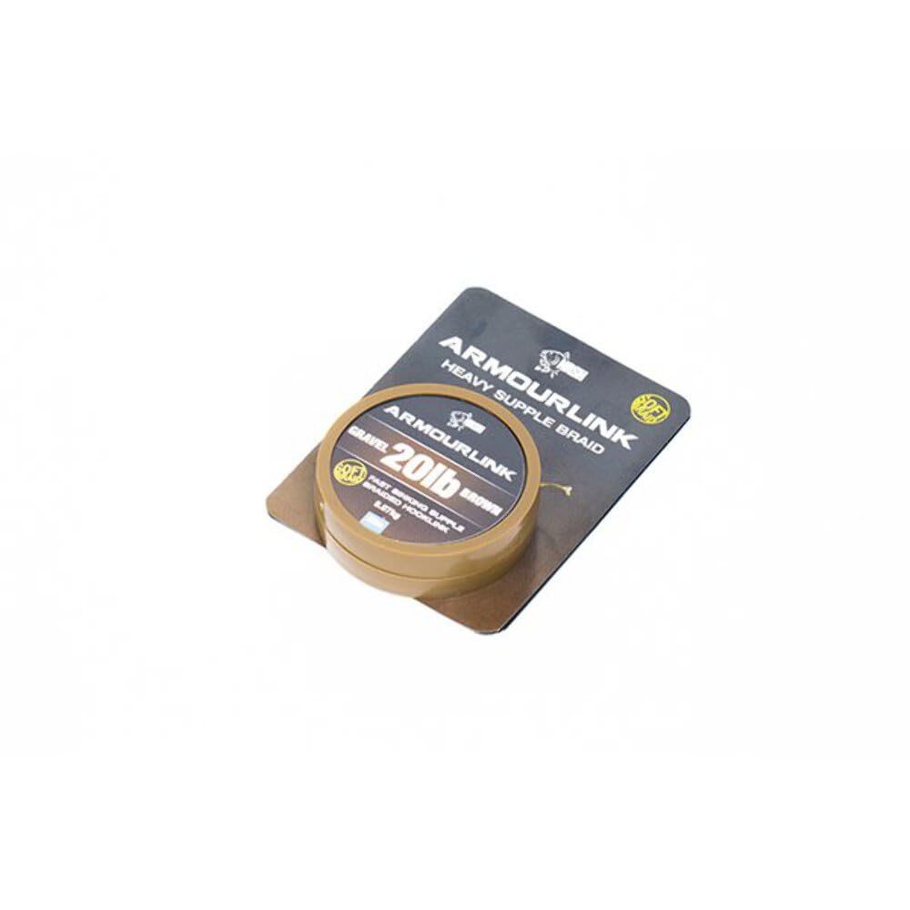 Nash Armourlink Heavy Supple Braid 20lb: Gravel