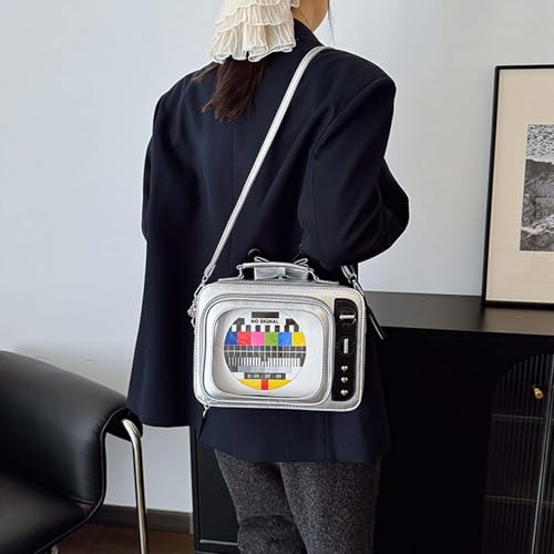 itabag Retro Television Shoulder Bag Clear Windows Anime Display Crossbody Bag for women anime pins display2