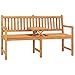 vidaXL Panca Giardino a 3 Posti con Tavolino 150 cm in Legno di Teak