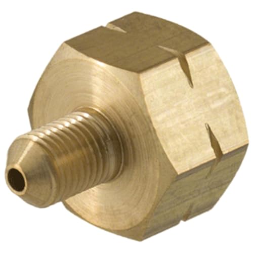 Adapter für Kältemittelflasche R32 1/4 sae x 21,8 links Gewinde für Behälter
