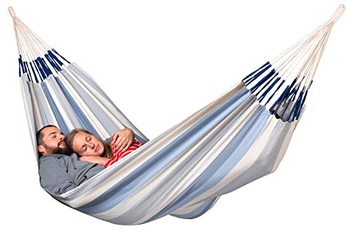 La Siesta Brisa Classic Hammock, Handmade, Weather-Resistant, Tear-Resistant Hammock For Indoor & Outdoor Relaxation, Size-Double - Sea Salt #TOP2