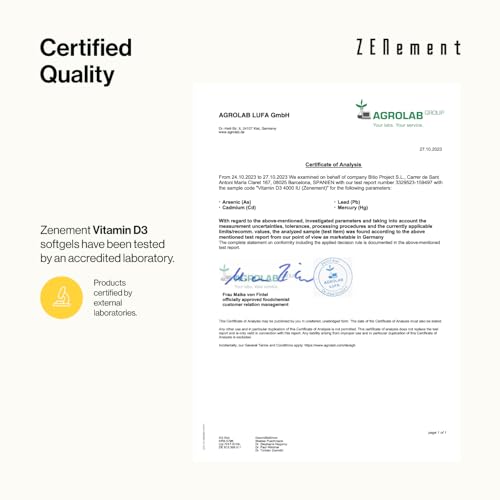 Vitamin D3 4000 IU, Full Year Supply, 365 Softgels | (Cholecalciferol), with Organic Extra Virgin Olive Oil | Bones, Muscles and Immune System | Soy Free, Non-GMO | Zenement - Image 6