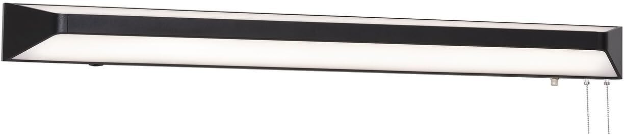 AFX CRYB48LAJENBK Cory - 68W 2 LED Overbed Flush Mount-4.25 Inches Tall and 48 Inches Wide, Finish Color: Black