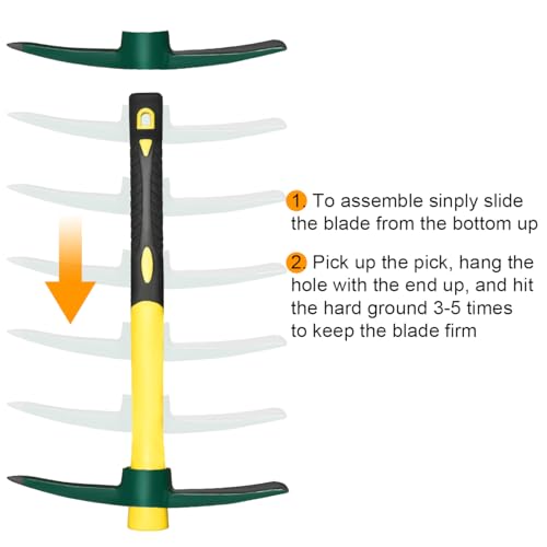 ZUZUAN Forged Adze Pick Mattock
