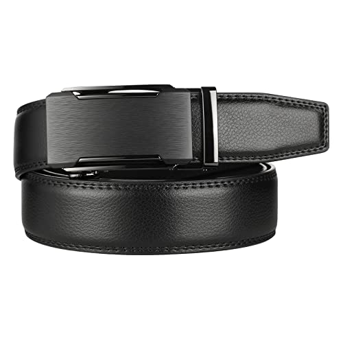 Image of Lavemi Men's Real Leather Ratchet Dress Casual Belt, Cut to Exact Fit,Elegant Gift Box