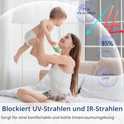 Niviy Spiegelfolie Fensterfolie Bickdicht Tageszeit Sichtschutz von außen 105x400cm Selbstklebend ohne Rückstände UV-Schutz und Hitzeschutz… – Ansicht 4