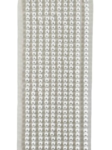 THATRAD 1650 Pezzi Perline Adesive Mezze Decorative Autoadesive 3/4/5/6mm Perle Adesive Bianche Perle Piatto Indietro Cabochon Perl E Semicircolari Perline Per DIY Artigianato Abbellimenti Decorazione - Foto 8