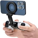 KIWIFOTOS Magnetic Phone Mount for PS5 Controller PlayStation Dualsense Wireless Controller Phone Stand Holder for Magsafe iPhone 17 16 Samsung Pixel Smartphone(Phone Mount only)