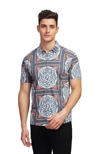 Image of BULLMER Trendy Regular Fit Printed Causal Shirt for Men - Pack of 1