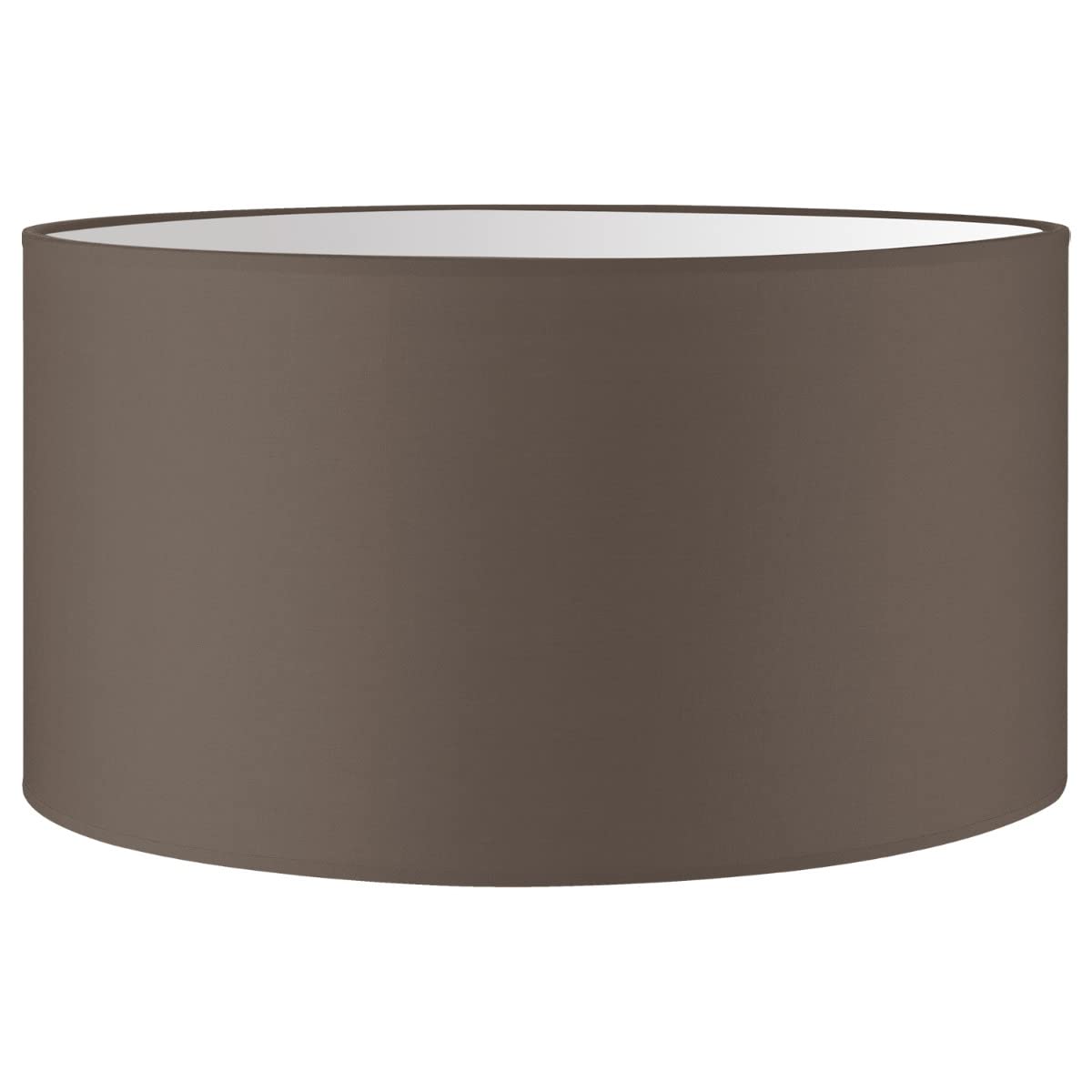 Home Sweet Home Abat-jour en tissu - D.50 x H.25 cm - Taupe - E27 - pour lampadaire & suspension