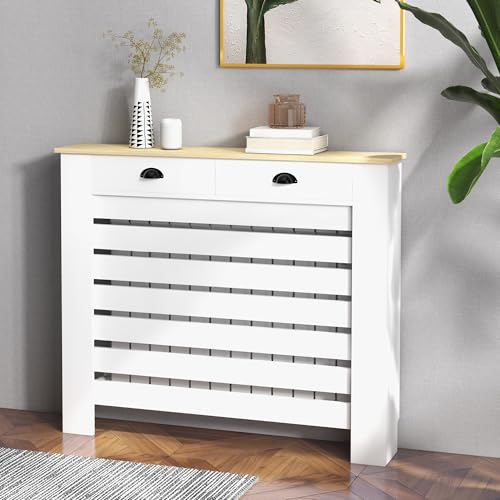 HOMCOM Cubre Radiadores con Cajón, Cubreradiador de...