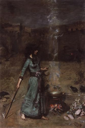 Cuadro de lienzo Waterhouse Studio per il cerchio magico decoración 60x90cm