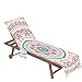 FANSU Toallas de Playa para Tumbona, 3D Mandalas Impresión Cubierta para Silla de Piscina, Fundas para Tumbona de Microfibra con Bolsillo Lateral para Exteriores, Jardín, Tumbonas (75x210cm,Oro)