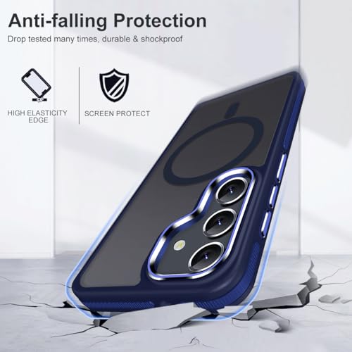 Image of MALEWOLF Magnetic Case for Samsung Galaxy S23 Fe, Slim Color Hybrid Cover