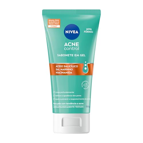 NIVEA Sabonete Facial em Gel Acne Control 150g - Controla a oleosidade, ajuda a desobstruir os poros, remove...