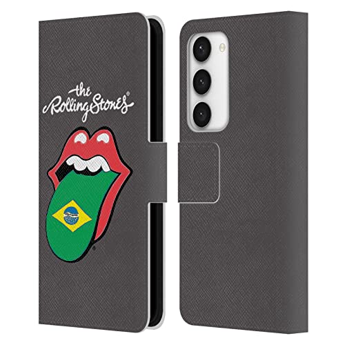 Carcasa de cuero tipo libro Samsung Galaxy S23 5G Rolling Stones