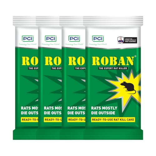 Image of PCI Pest Control Pvt Ltd Roban Cake 100gm | Kills Rats Outdoors in One Feed | Effective Against All Types of Rats (4)
