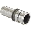 Dixon 200-E-AL Aluminum 356T6 Boss-Lock Type E Cam and Groove Hose Fitting, 2 Plug x 2 Hose ID Barbed
