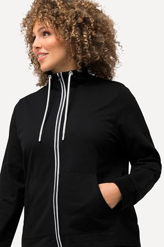 Sudadera mujer negra cómoda para proteger el cuello del frío 4