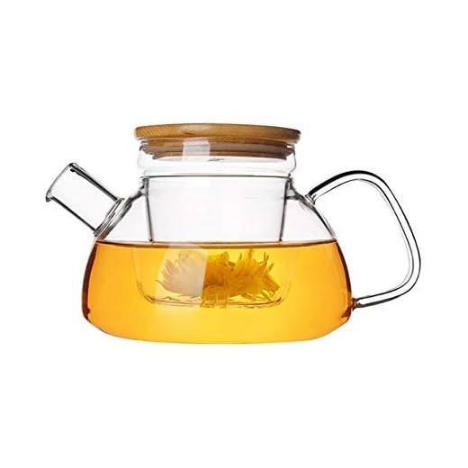 Infuser tekanna glas, värmebeständigt glas blomma tekanna 800 ml praktisk flaska kopp tekanna med infusionsblad ört kaffe