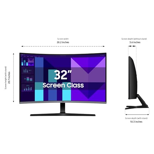 Samsung 32-inch S3 (S39GD) FHD 100Hz Curved Monitor, Game Mode, Eye Saver Mode, Multiple Connectivity with HDMI Port, Built-in Speakers, LS32D39DGANXZA, 2025 by Samsung - Image 3