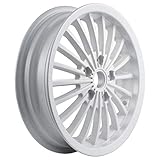 3,00-12". SIP Llanta delantera/trasera Vespa GTS/GTS Super/GTV/GT 60/GT/GT L 125-300 ccm, 3.00-12\", aluminio, color blanco, KBA 50336, 20 radios.