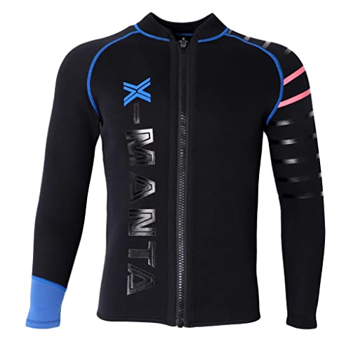 Chaqueta de neopreno para hombre 3MM, manga larga, cremallera completa, talla 3XL miniatura 1