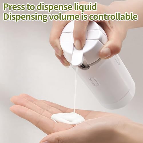 4 in 1 Travel Dispenser Bottle, Toiletry Containers, 4 Pack 30ml Travel Bottles, Leak Proof Travel Size Containers, For Travelers, Business Trips, Holidays, Gym Use, Flying, Camping, Families (white) 2