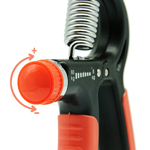 ADMA Adjustable Grip Strength Trainer,Hand Exerciser Grip Strengthener Squeeze Spring Resistance 11-132Lbs(5-60KG),Hand Press Exercise Gripper Best for Hand Wrist Forearm Flexor Strengthening Workout