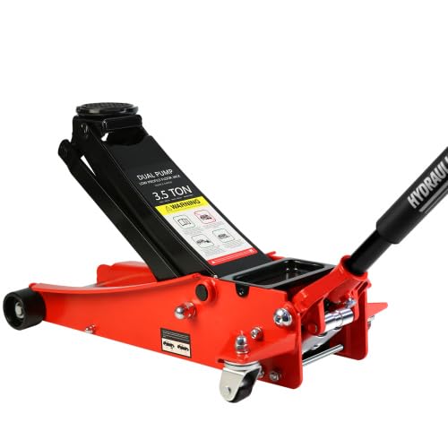 3.5 Ton Heavy Duty Low Profile Floor Jack, Dual Pump Hydraulic Jack with 3.3